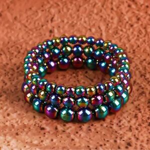 💎4/$20💎Rainbow Hematite Bracelet(6mm)
